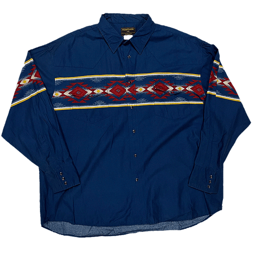 1990s Aztec Western Shirt