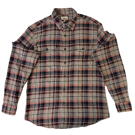 Plaid Sonoma flannel shirt with a mix of colors