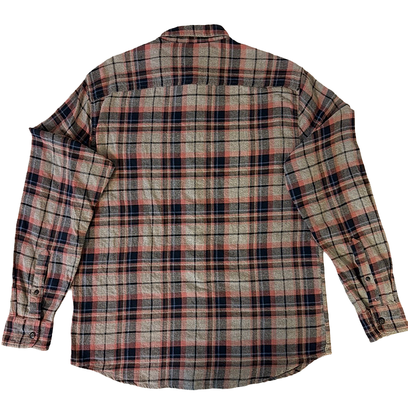 Plaid Sonoma flannel shirt backside