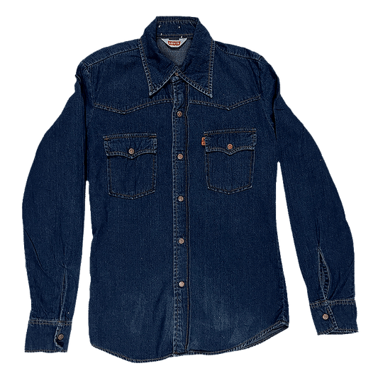 1977 Orange Tab Western Denim Shirt