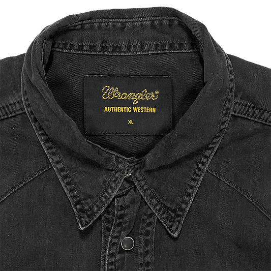 Black Denim Western Shirt