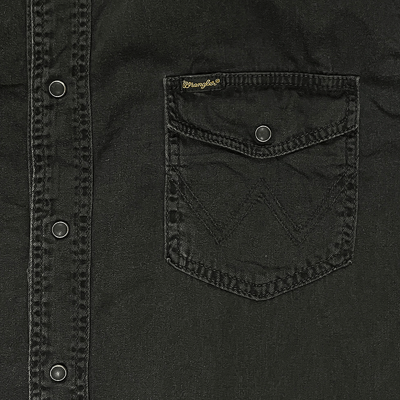 Black Denim Western Shirt