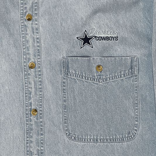 Dallas Cowboys Button-Down Denim Shirt