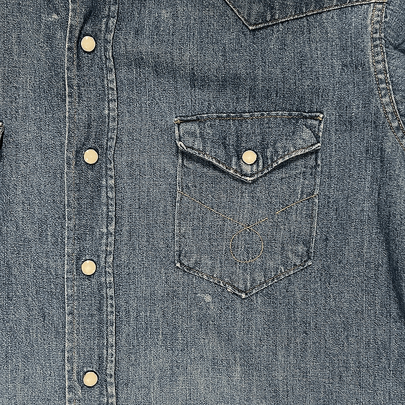 !Rare! 1960s US-Made Western Denim Shirt