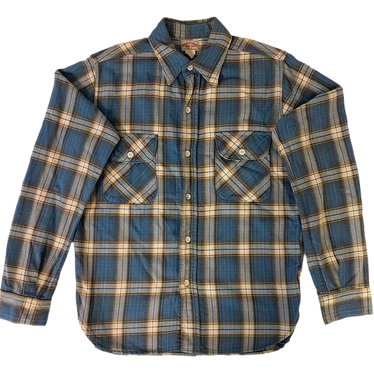 8HU Flannel Work Shirt Made In Japan