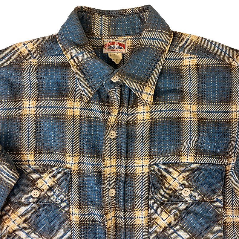 8HU Flannel Work Shirt Made In Japan