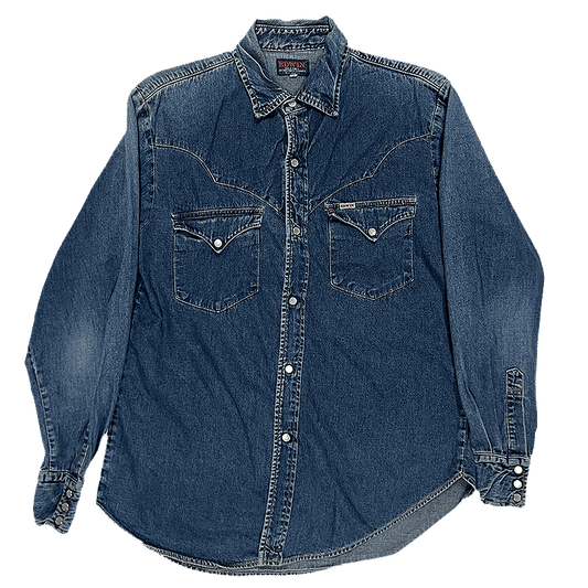 1980s Western Denim Shirt