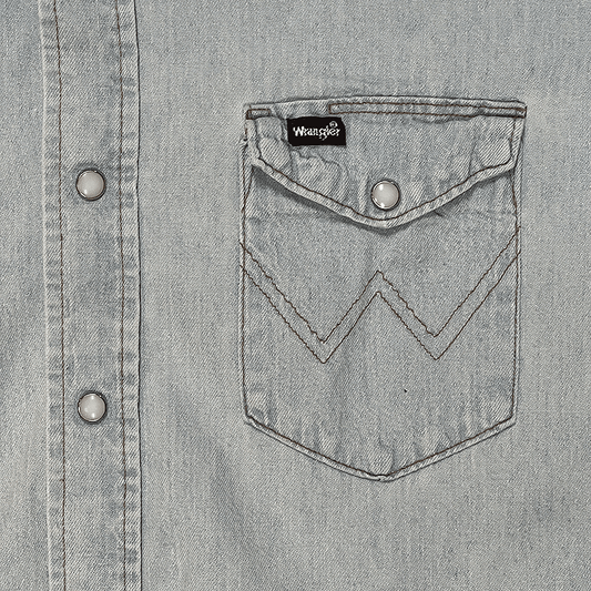 1990s US-Made Western Denim Shirt