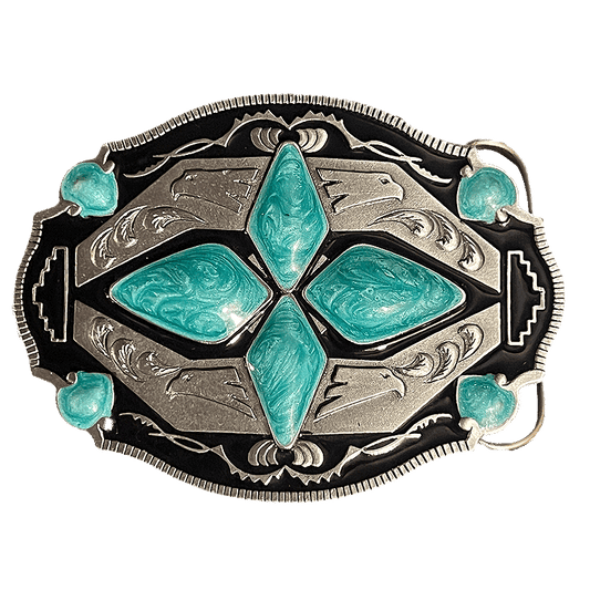 Belt Buckle w/ Turquoise