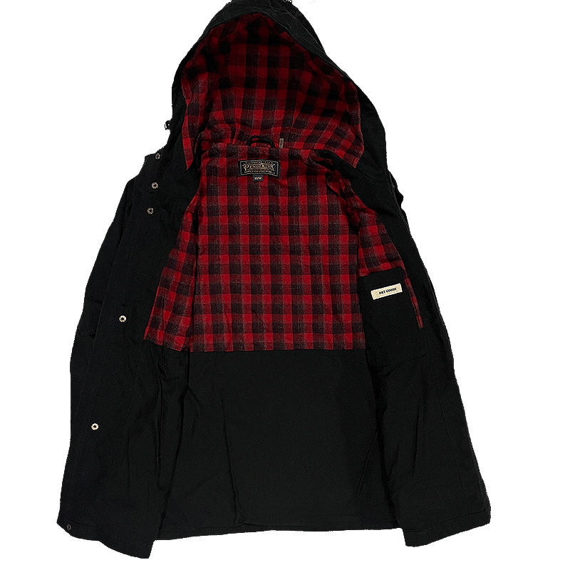 Wool-Lined Parka Coat