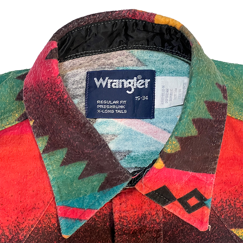 1990s Aztec Western Flannel