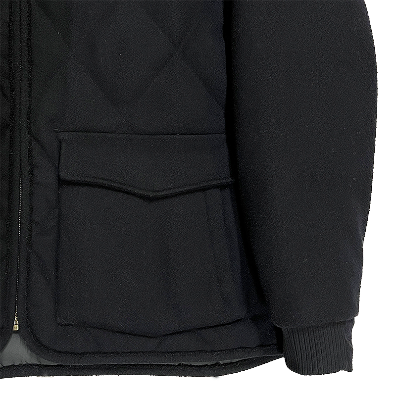 Fur-Collar Wool-Blend Coat