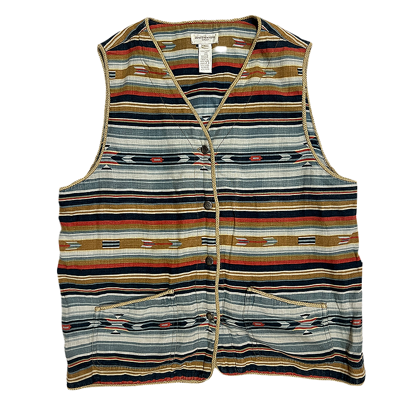 Women's Aztec Linen Vest
