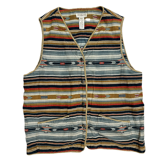 Women's Aztec Linen Vest