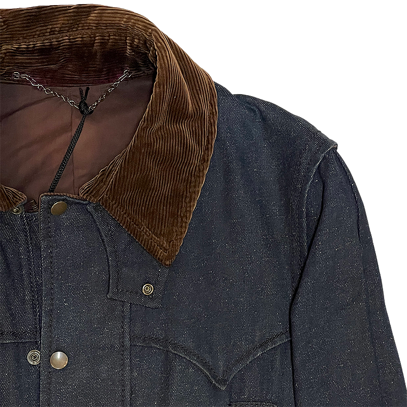 Lined Western Denim Jacket