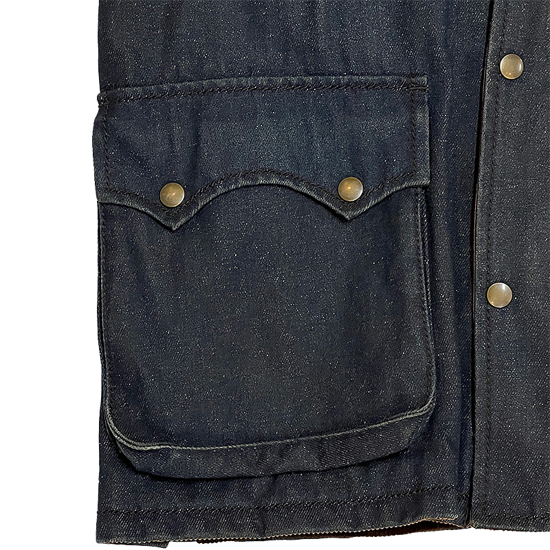 Lined Western Denim Jacket