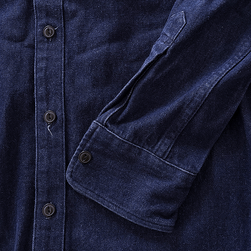 Flannel Shoulder Denim Shirt