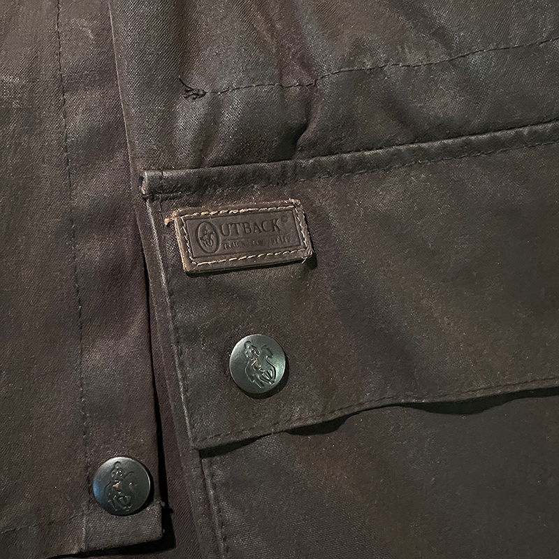 Short Duster Coat in Waxed Canvas