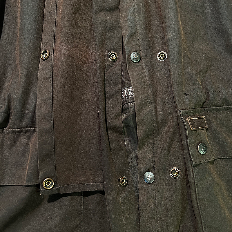 Short Duster Coat in Waxed Canvas