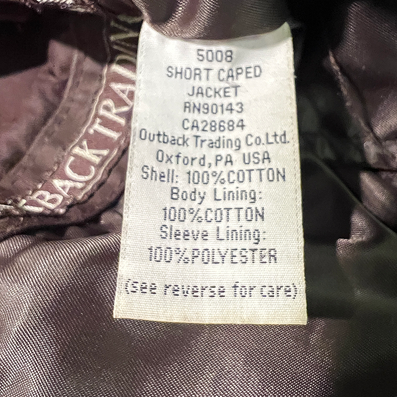 Short Duster Coat in Waxed Canvas