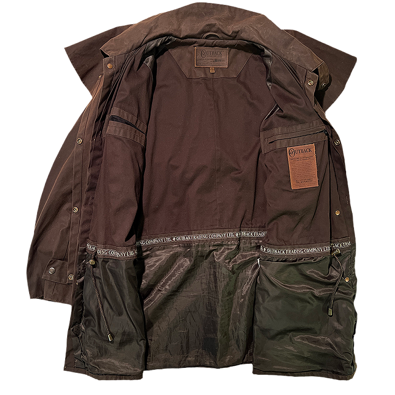 Short Duster Coat in Waxed Canvas