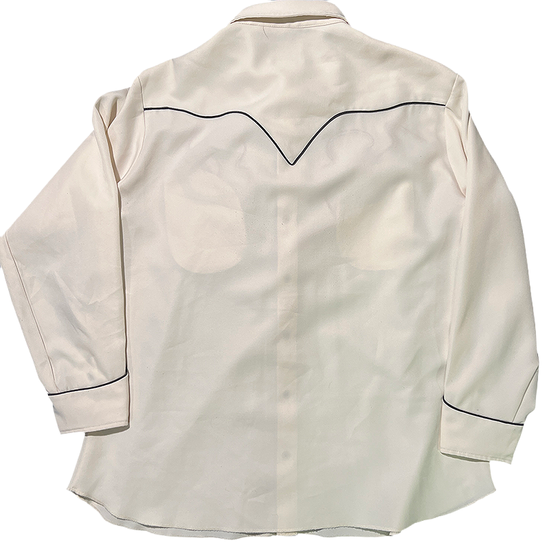 H Bar C embroidered western shirt seen from the back