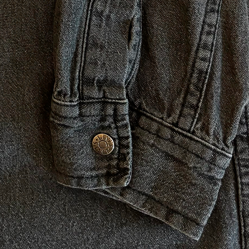 Grey Denim Western Shirt