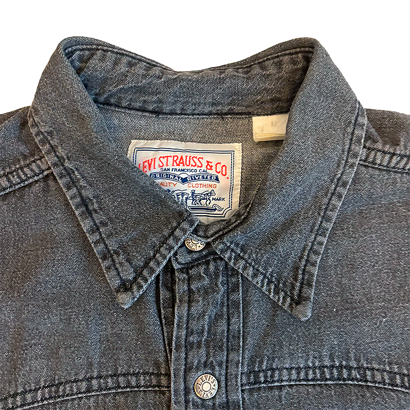 Grey Denim Western Shirt