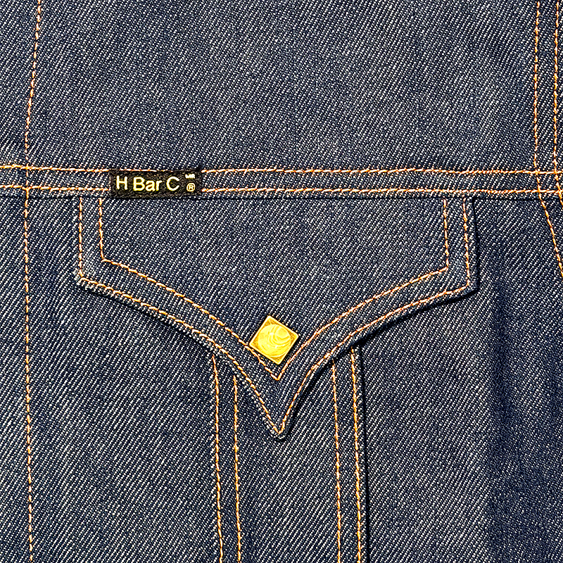 Pocket flap on a H Bar C Salina Trucker Jacket