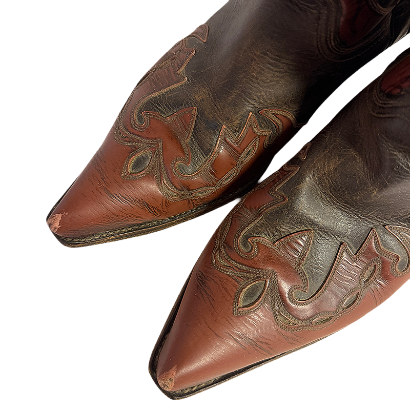 Two-Tone Western Boots