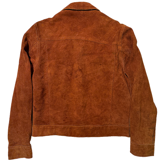 Alexida by Western Amerex 1960s brown suede jacket seen from the back