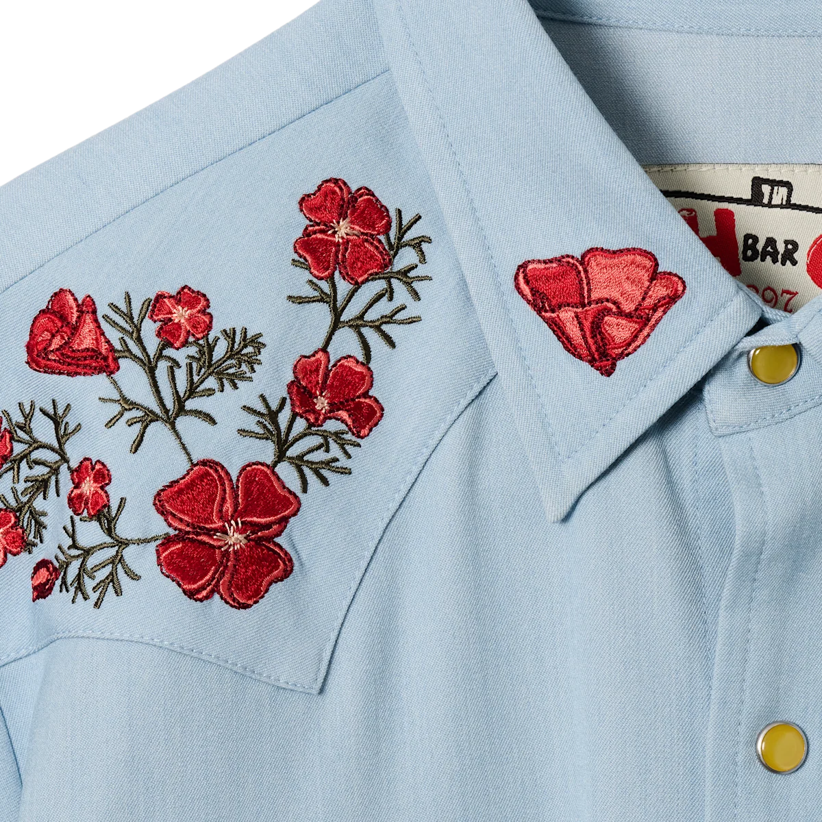 H Bar C x Gibson Dove Shirt, sininen