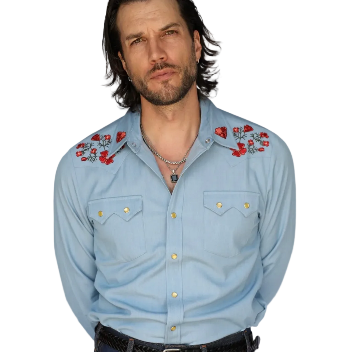 H Bar C x Gibson Dove Shirt, sininen