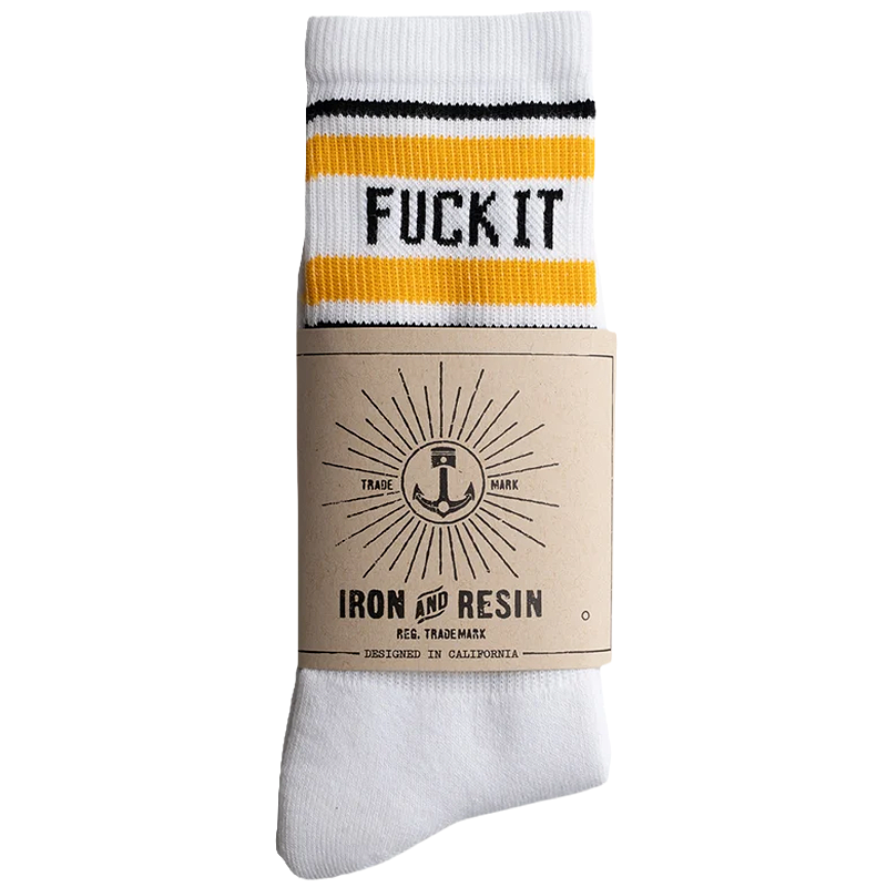 Fuck It Sock, White