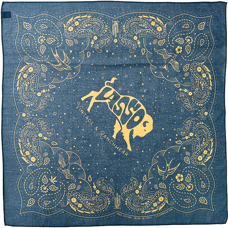 Bandana | 100% Cotton, Printed in Italy | Lasso – Vintage & Ranchwear