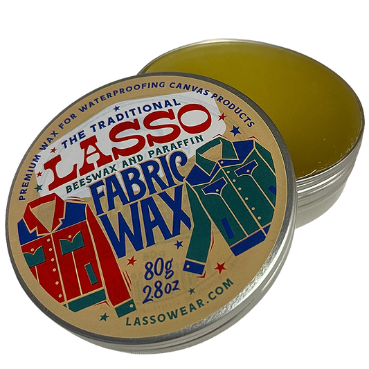 Lasso Fabric Wax container opened