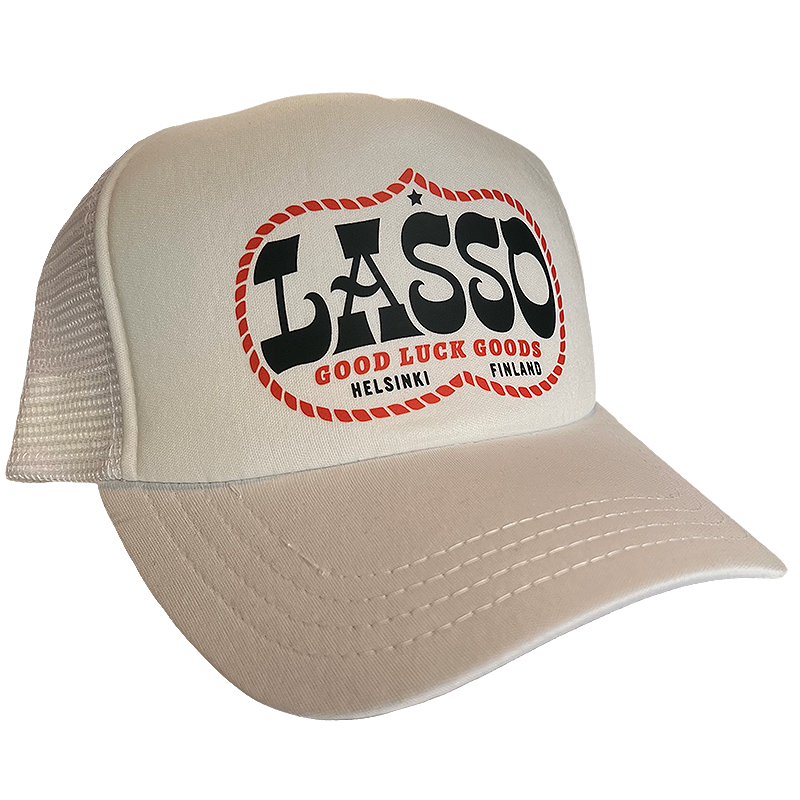 Good Luck Goods Trucker Cap, White