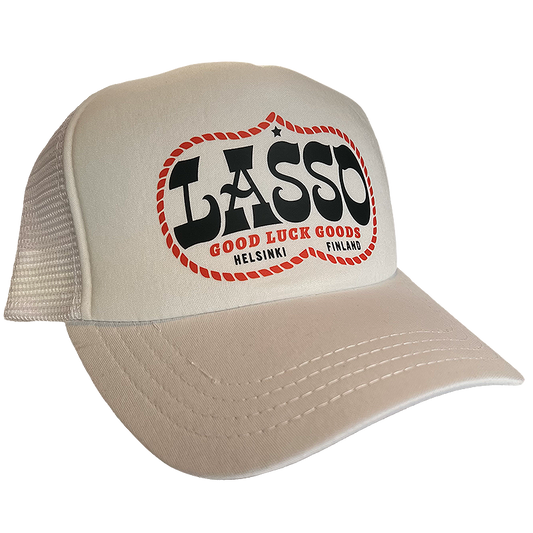 Good Luck Goods Trucker Cap, White