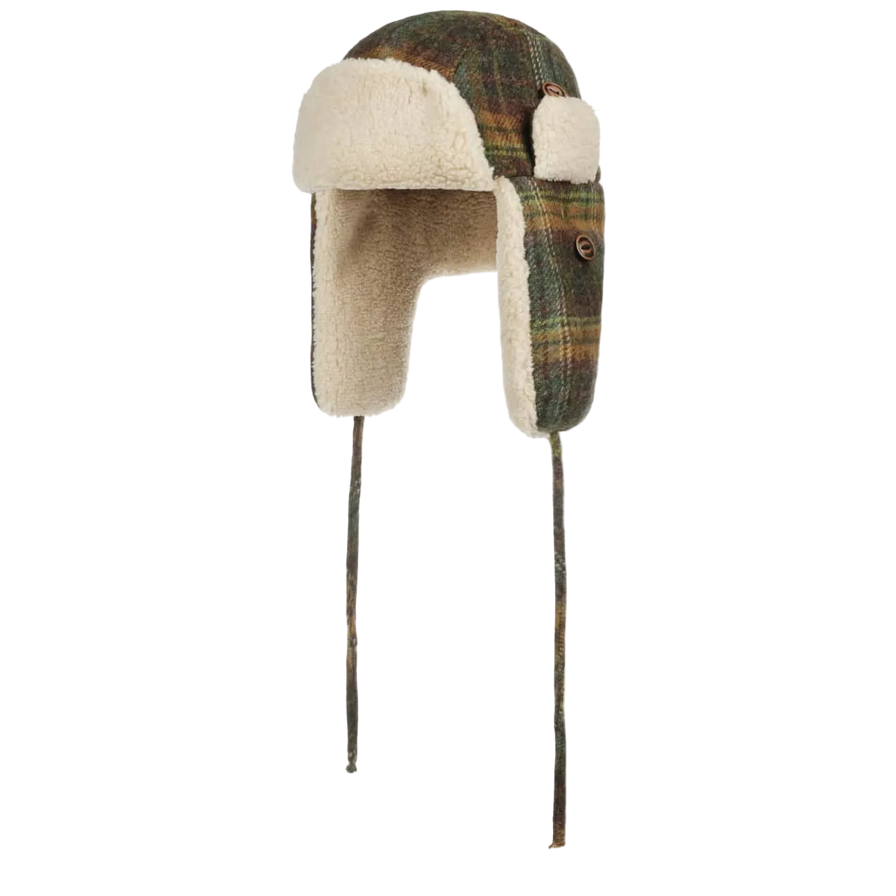 Stetson Meadville Aviator Cap with the flaps down. 