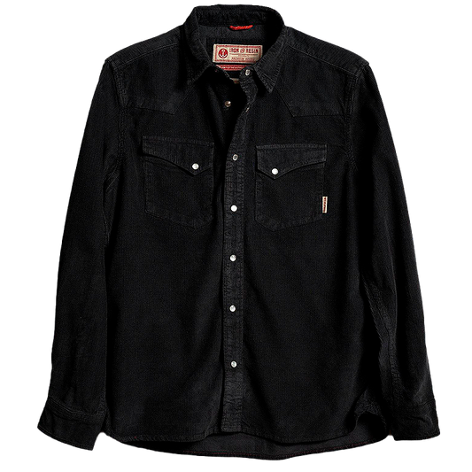 Ojai Corduroy Shirt In Charcoal