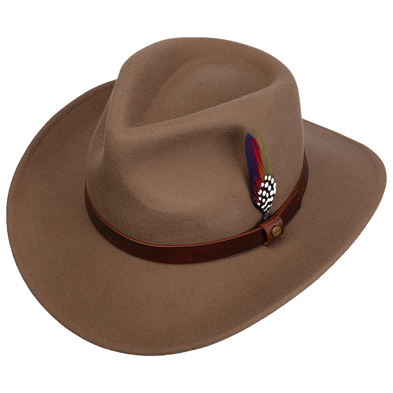 Stetson Oklahoma Western Woolfelt Hat from above