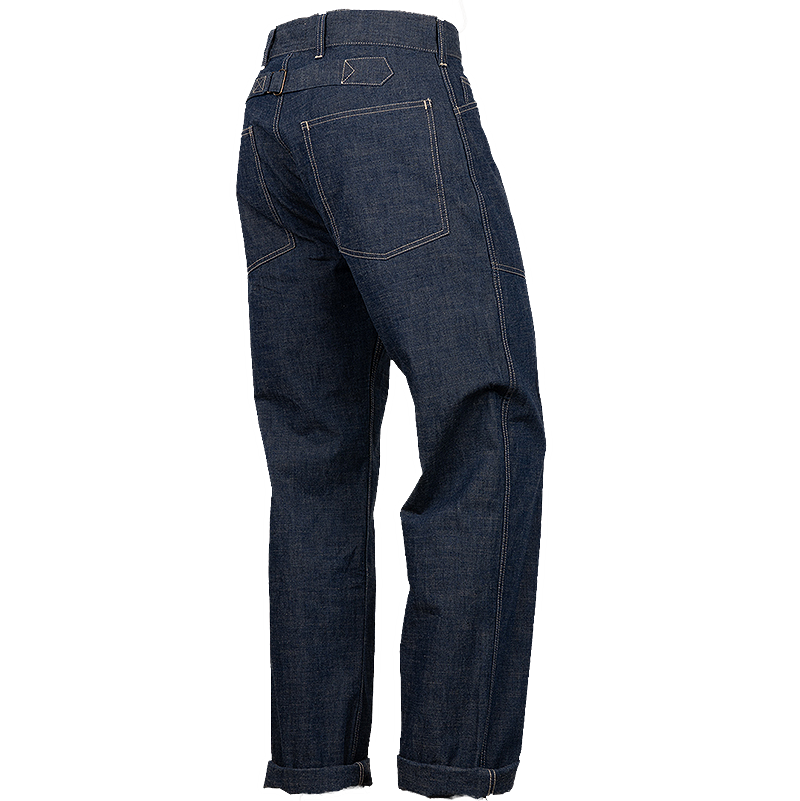 Pike Brothers 1940 Army Denim Trousers from the back