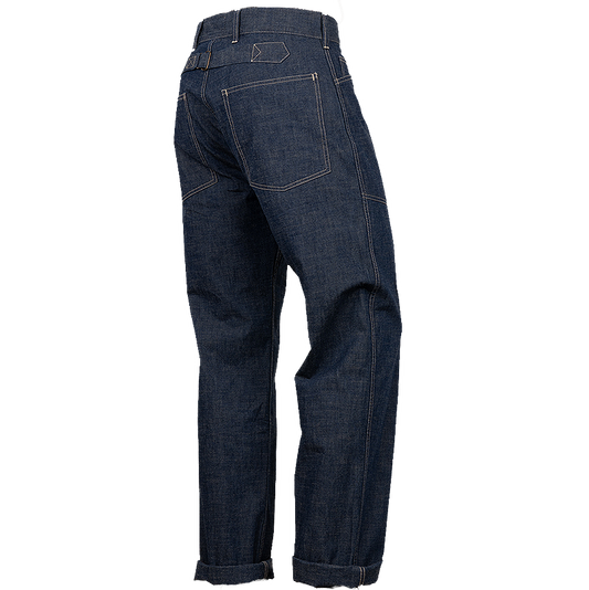 Pike Brothers 1940 Army Denim Trousers from the back