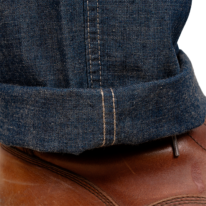 Cuff detail on Pike Brothers 1940 Army Denim Trousers