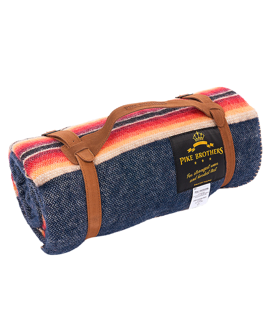 1969 Denakatee Wool Blanket In Navy