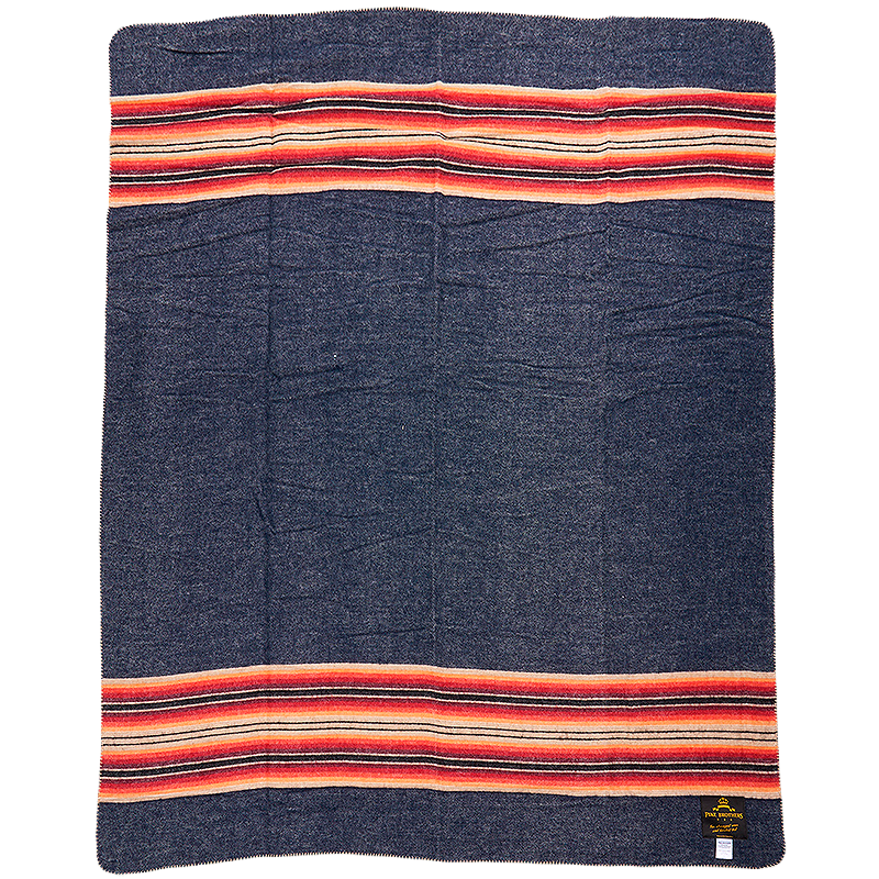 1969 Denakatee Wool Blanket In Navy
