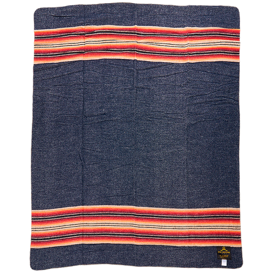 1969 Denakatee Wool Blanket In Navy