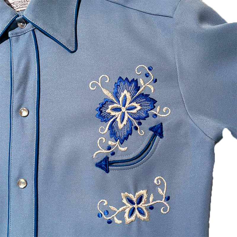 60s/70s Embroidered Western Shirt