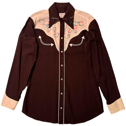 1970s Embroidered Western Shirt