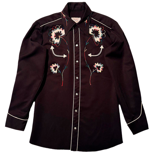 1970s "Texas" Embroidered Western Shirt